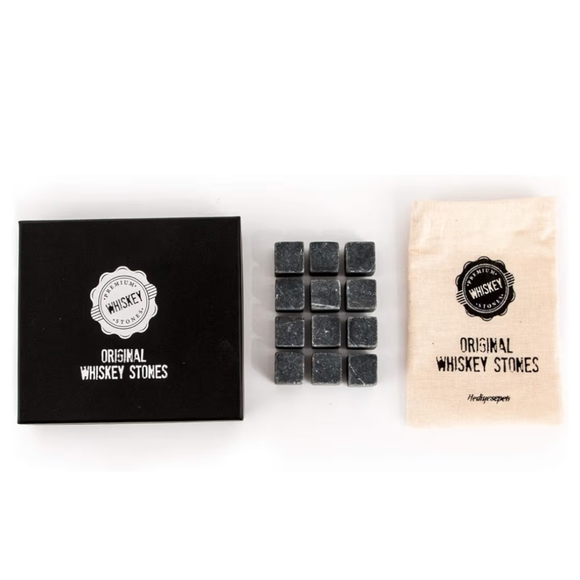 Whiskey Stones, NEW Barware, Gift Box & Storage Bag, Marble Reusable Ice, Father - Picture 2 of 11
